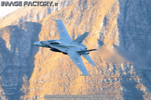 2009-10-07 Axalp Shooting Range 0557 McDonnell Douglas FA-18C Hornet
